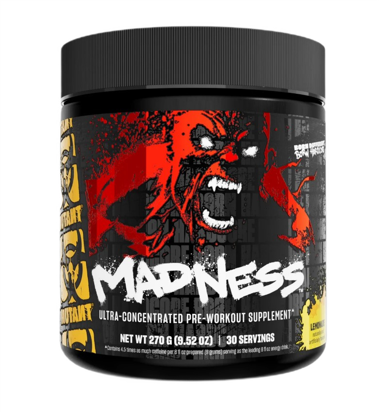 Præ-træningsprodukt med stimulerende virkning Mutant Madness, Roadside Lemonade 225 g