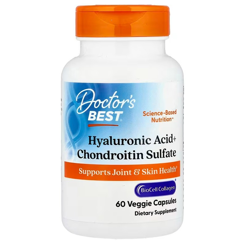 Hyaluronsyre  Hyaluronic Acid + Chondroitin Sulfate with BioCell Collagen - 60 kapsler