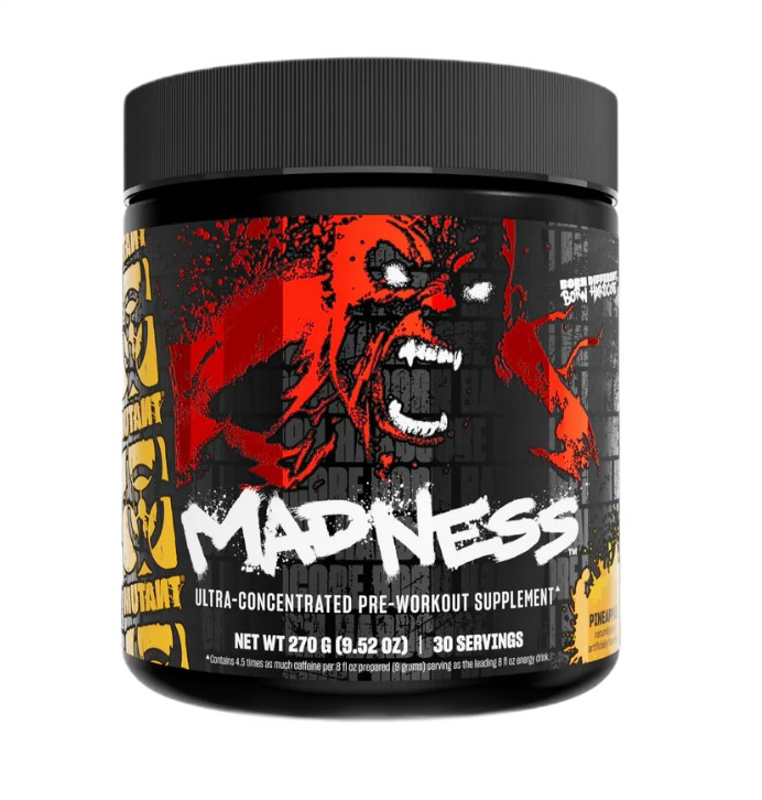 Præ-træningsprodukt med stimulerende virkning Mutant Madness, Pineapple Passion - 225g
