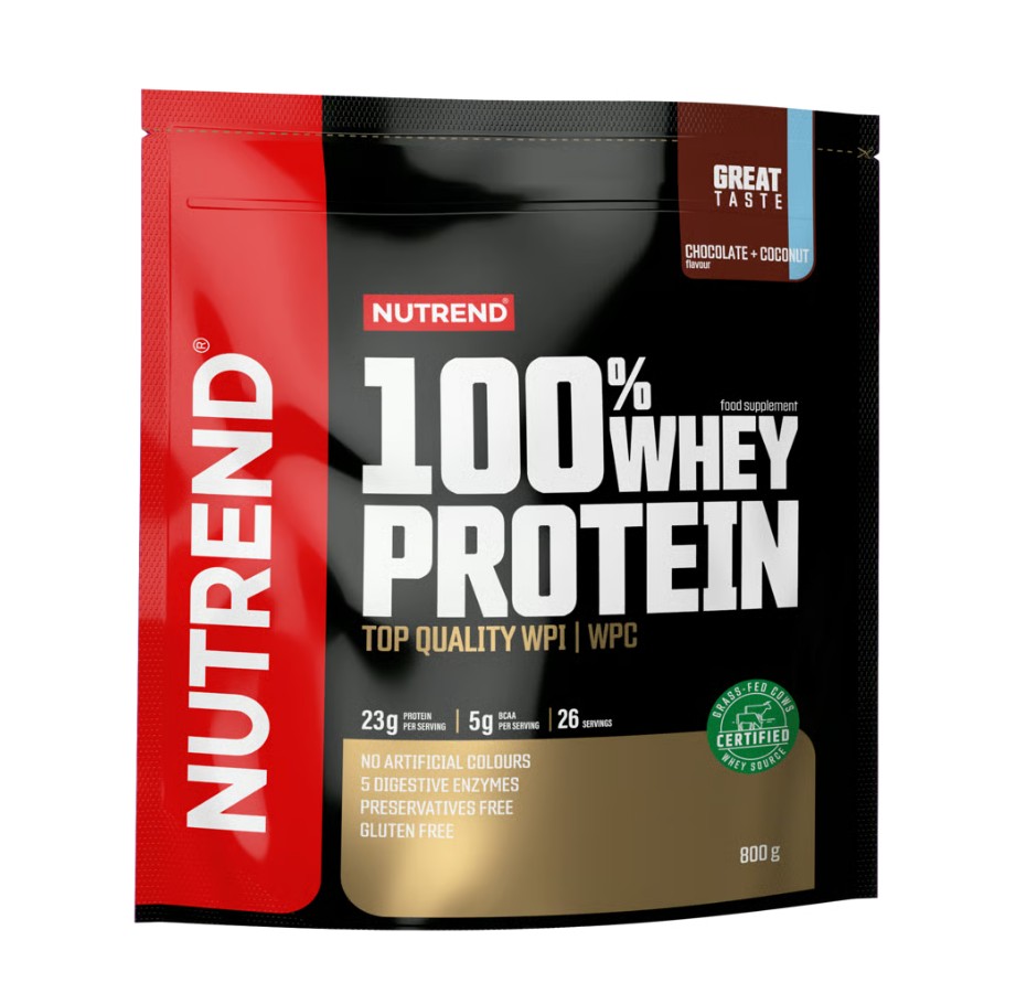 Nutrend 100% Valleprotein, chokolade + kokos 800 g