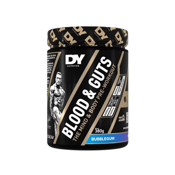 Præ-træningsprodukt med stimulerende virkning Blood and Guts, Bubble Gum - 380g