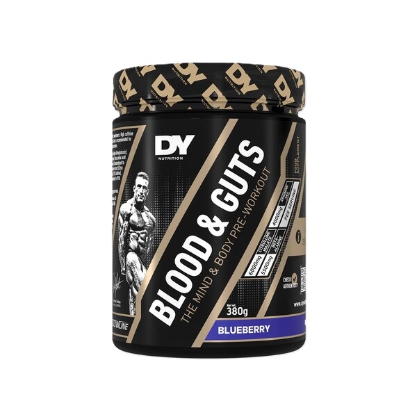 Præ-træningsprodukt med stimulerende virkning Blood and Guts, Blueberry - 380g