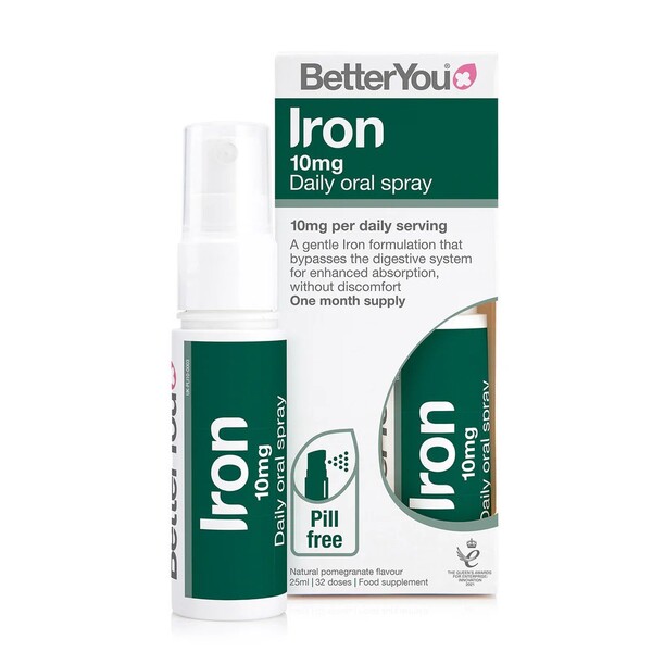 Jern Iron 10 Daily Oral Spray (10mg), Pomegranate 25 ml