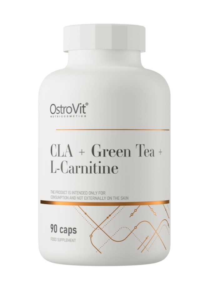 Ostrovit CLA + grøn te + L-karnitin (90 kapsler)