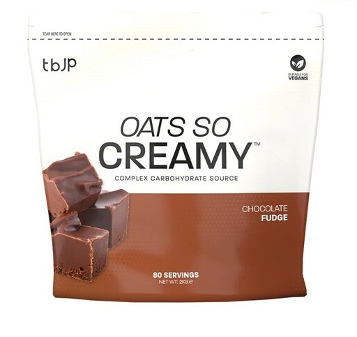 Kulhydratpulver Fremstillet af JP Oats So Creamy, Chocolate Fudge 2000 g