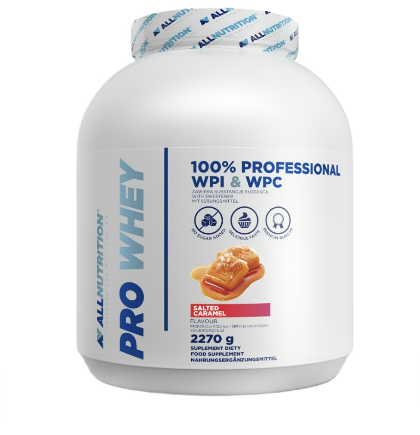 Valleisolat ALLNUTRITION Pro Whey (2270 g, Salted Caramel)