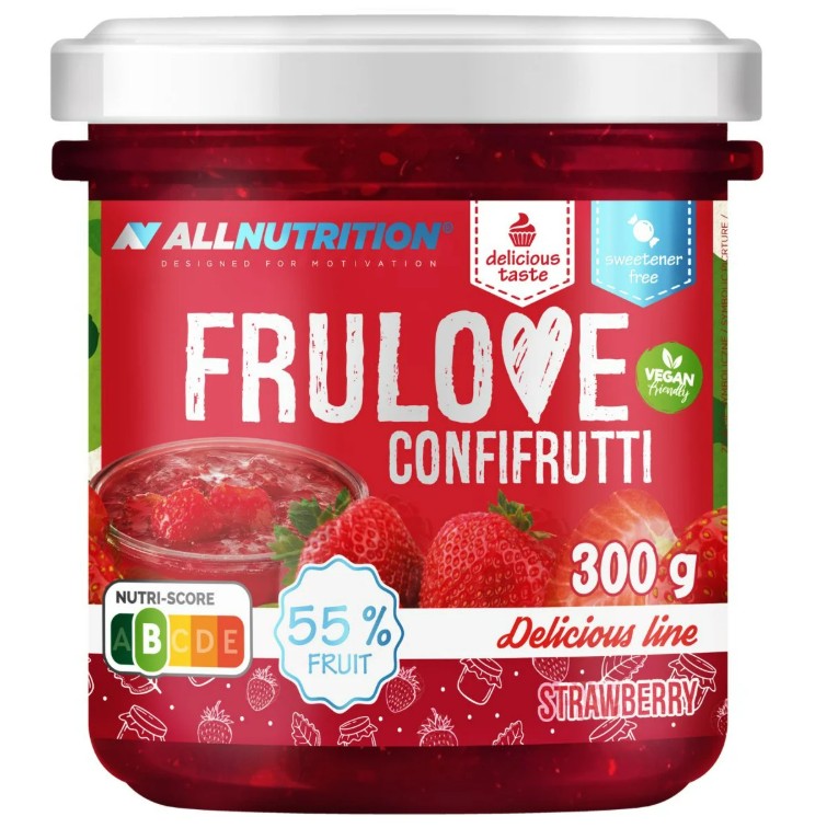 Allnutrition Frulove Confifrutti, jordbær 300 g