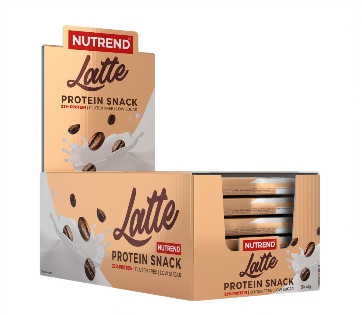 Proteinbarer & snacks Nutrend Protein Snack bar, Chai Latte - 30 x 40 g