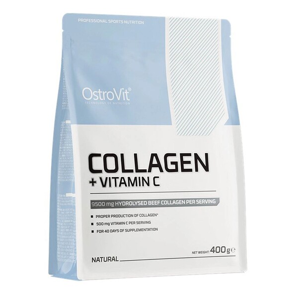 Kollagen fra kvæg  Kollagen + C-vitamin, Supreme Pure  400 g